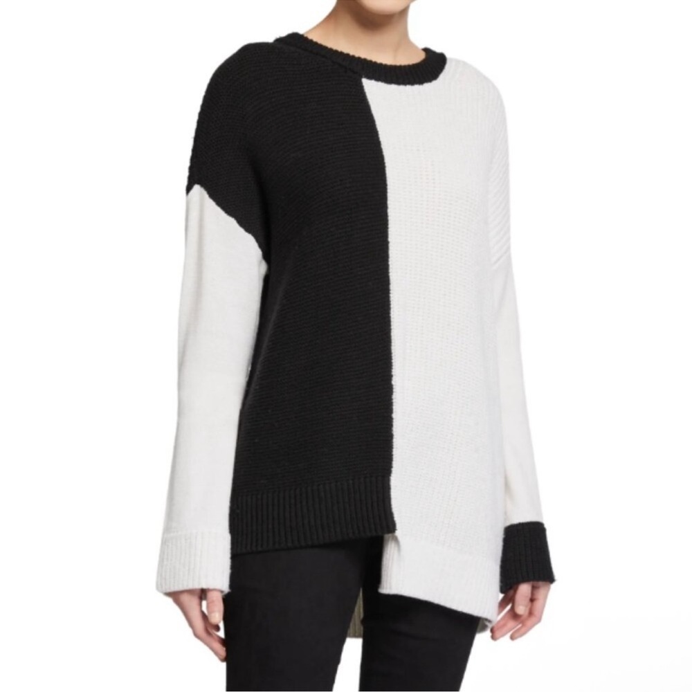 Alice + Olivia Sparrow Color Block Sweater Size XS Women’s Wool Blend Knit Block